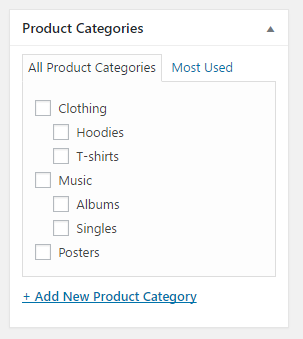 Product categories