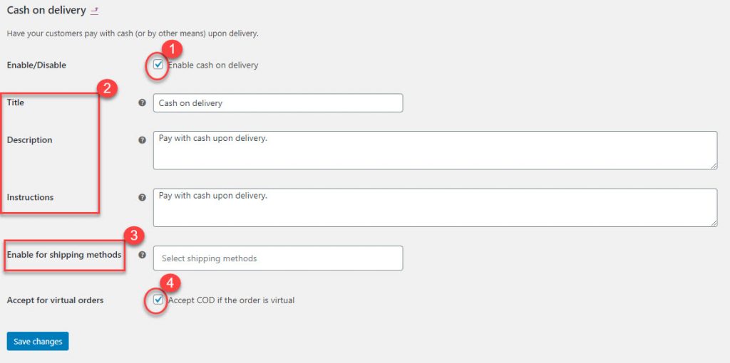 woocommerce payment options