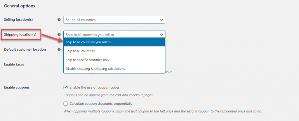 WooCommerce Base Location