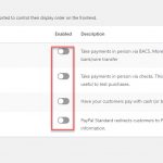 WooCommerce Payment Settings page