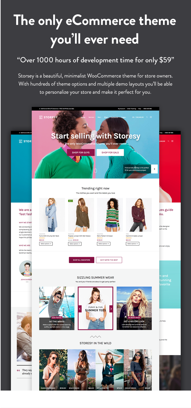 Storesy is a beautiful theme with amazing features for a WooCommerce store