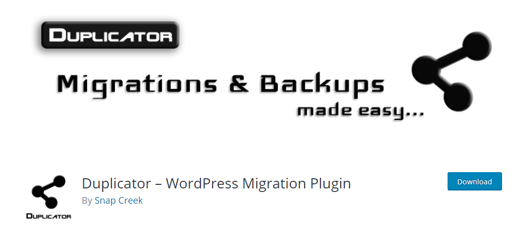 Migrating a WordPress site using Duplicator saves you from a lot of hassles