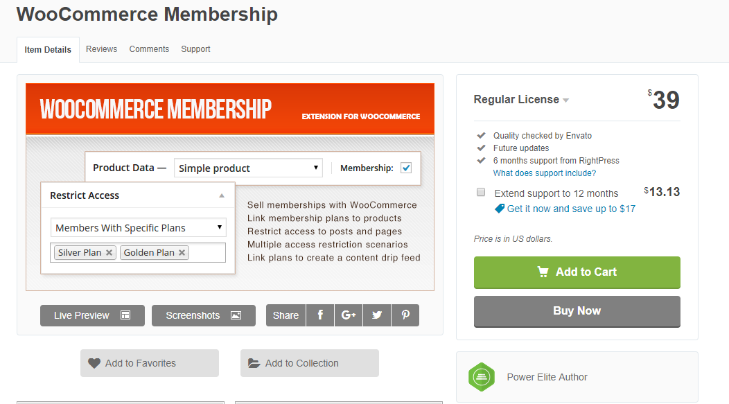 The plugin is relatively less expensive, and can help you manage memberships on your WooCommerce store.