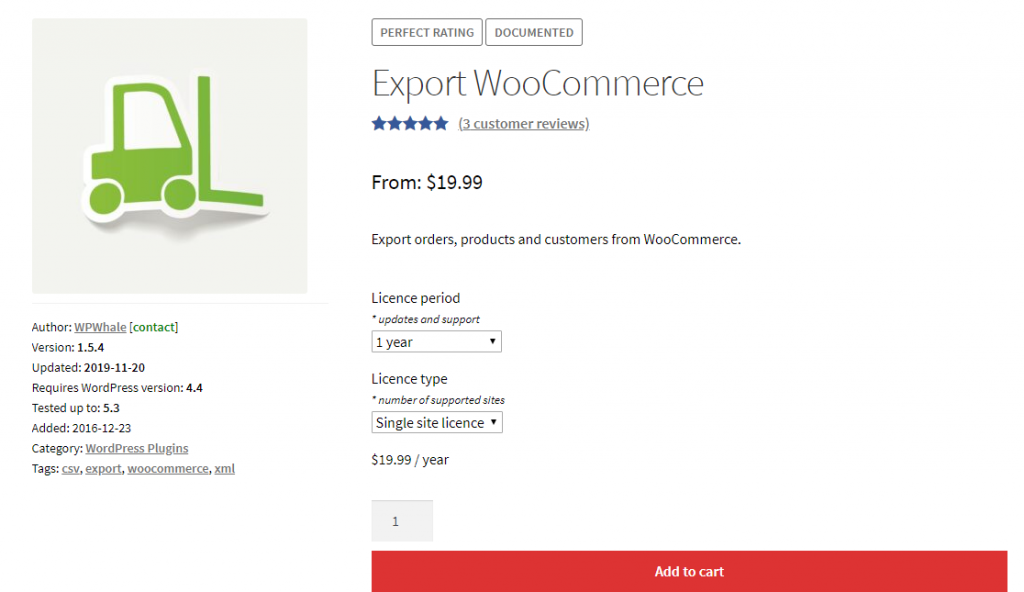 export and import woocommerce products