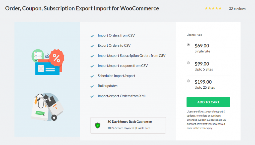 WooCommerce order export plugin