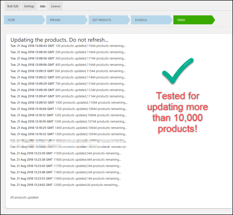 Bulk update. WOOCOMMERCE Advanced Bulk Edit. Bulk Edit. GMT Productions. Bulk Production Schedule.