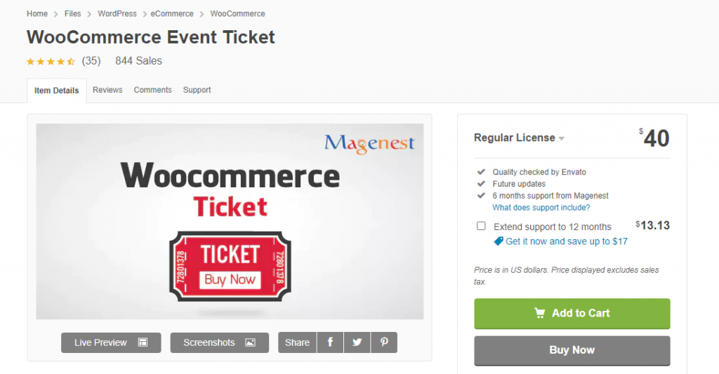 WooCommerce Tickets