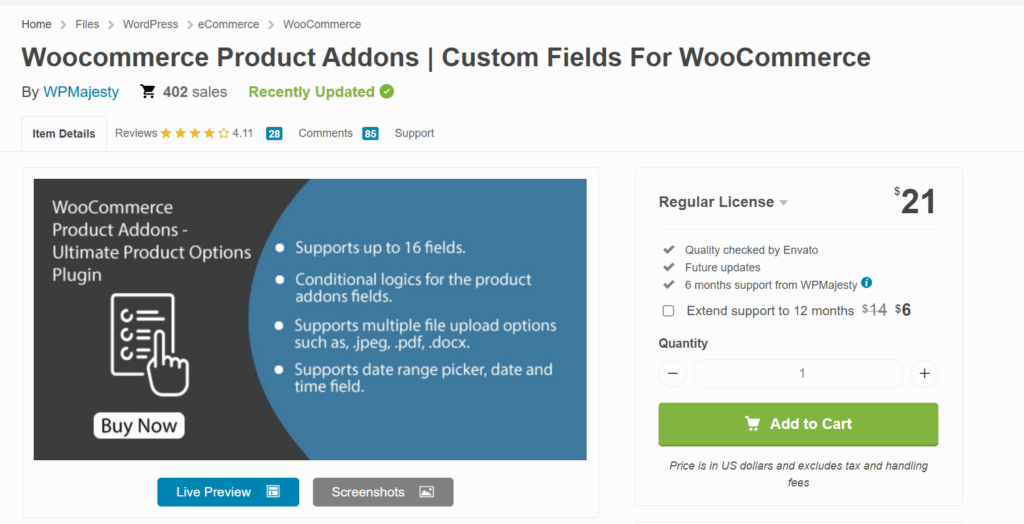 WooCommerce Custom fields