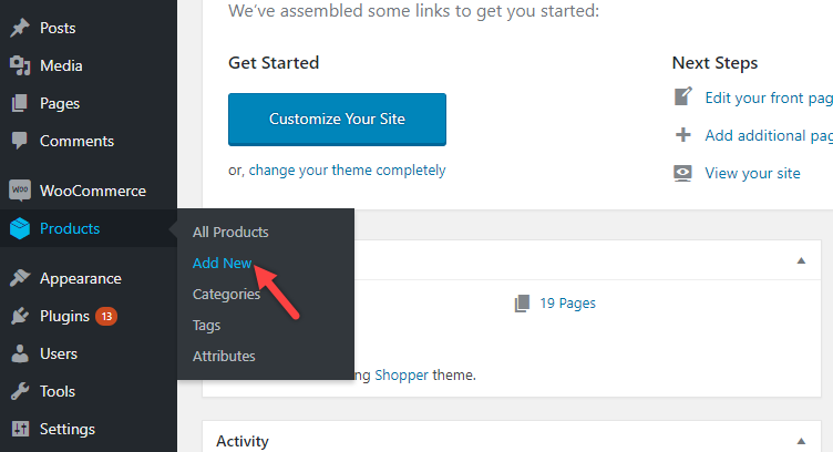 WooCommerce Add New Product