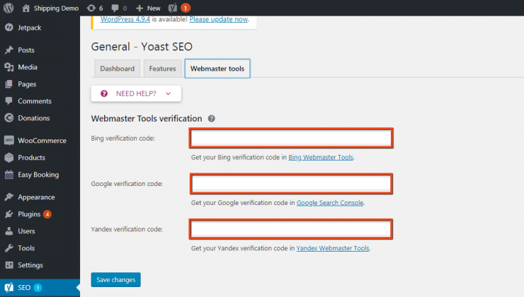 yoast web page seo checker