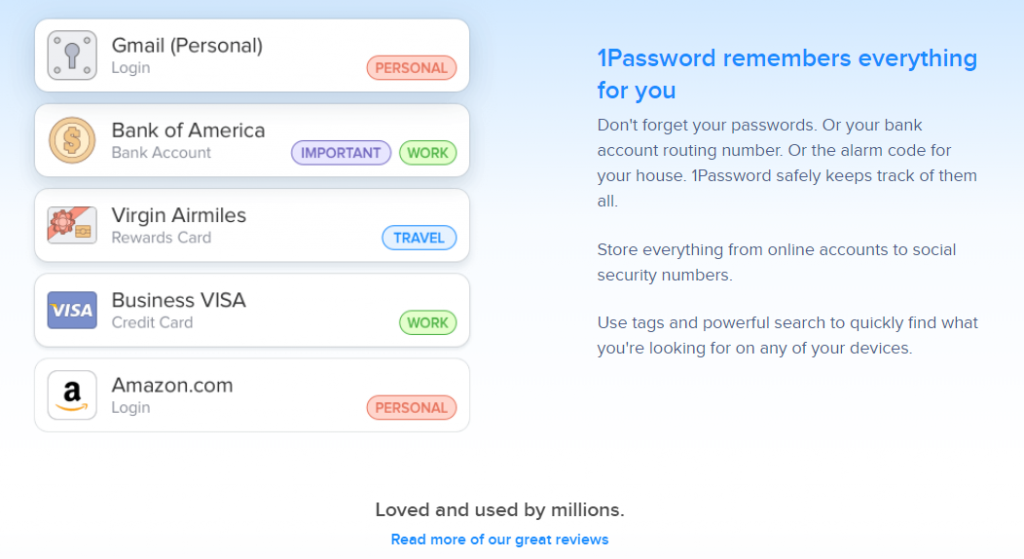 Image depicting 1Password, a WordPress security tool that helps you manage passwords.