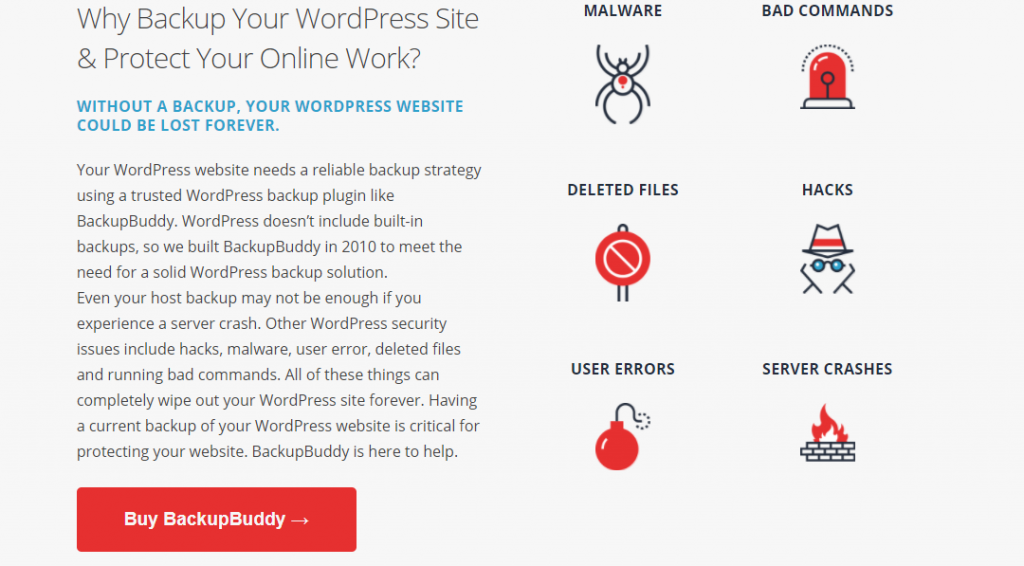 Image depicting the story of BackupBuddy WordPress Backup Plugin