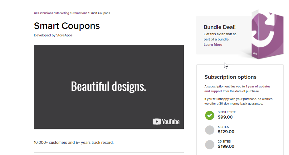 Image for WooCommerce Smart Coupons, a solution to help with WooCommerce gift card