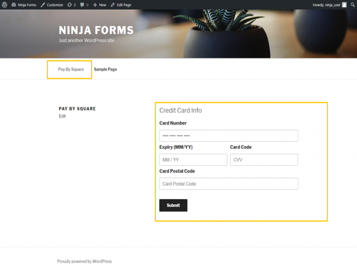 Ninja Forms Square Plugin - Integrate Payment to your Forms - LearnWoo