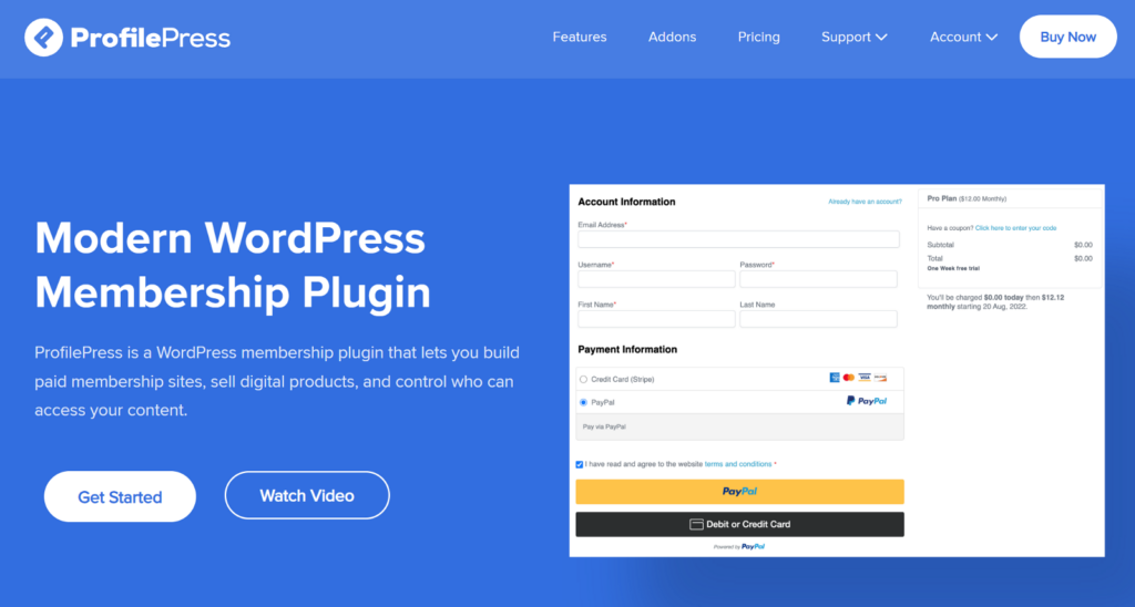 ProfilePress-plugin Membership