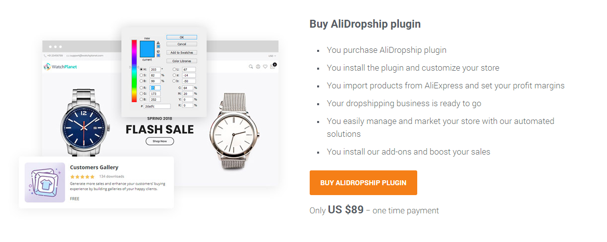screenshot of AliDropship Woo, WooCommerce Dropshipping plugin