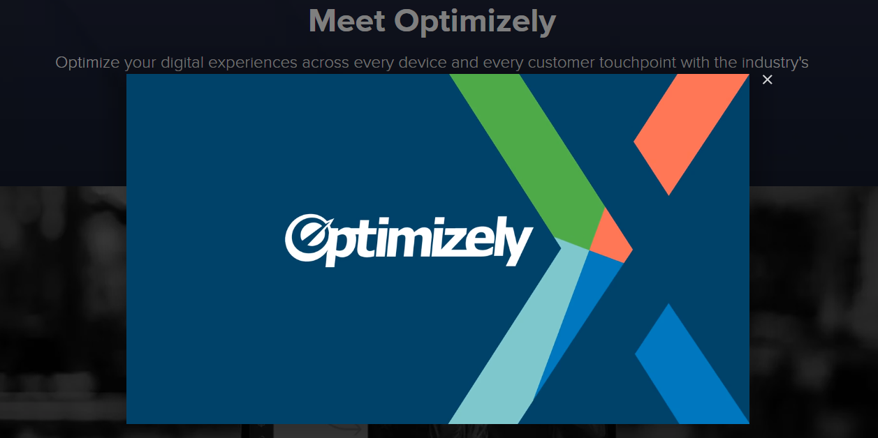 screenshot of Optimizely
