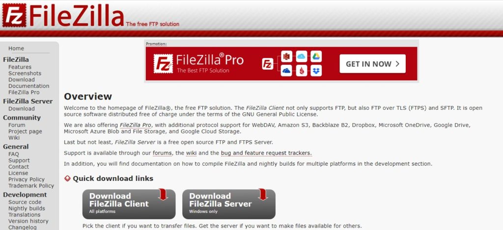 generate http url filezilla for mac