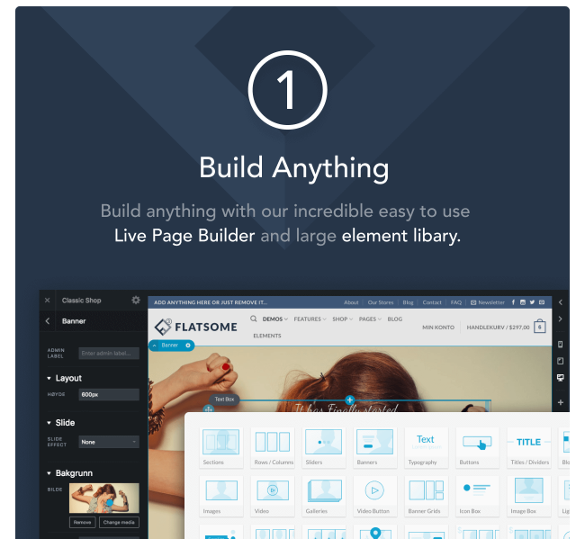 Flatsome Page builder