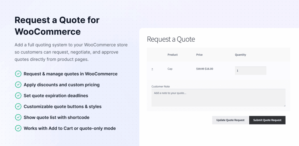 WooCommerce Request a Quote
