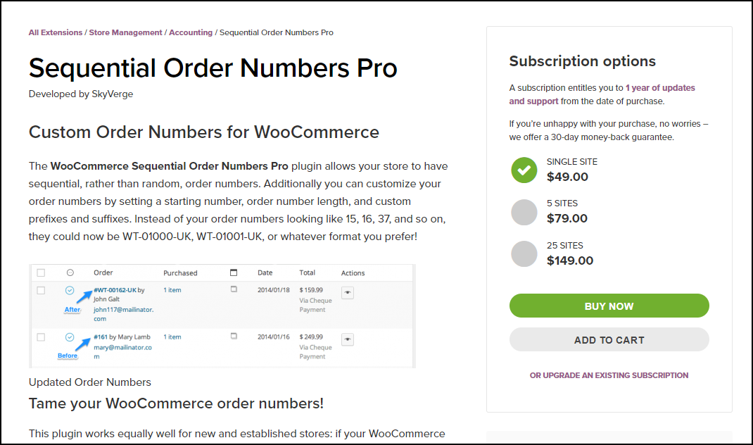 WooCommerce Order IDs Sequential | Sequential Order Numbers Pro