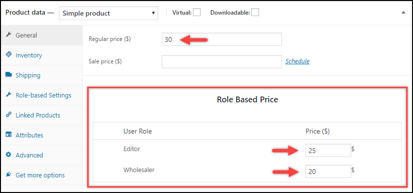 Free WooCommerce role-based pricing plugins