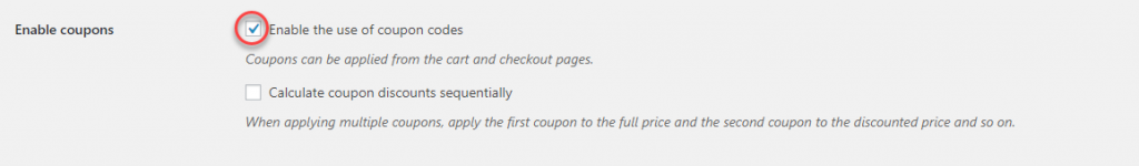 WooCommerce coupon code management