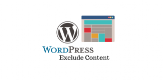 Exclude WordPress Content