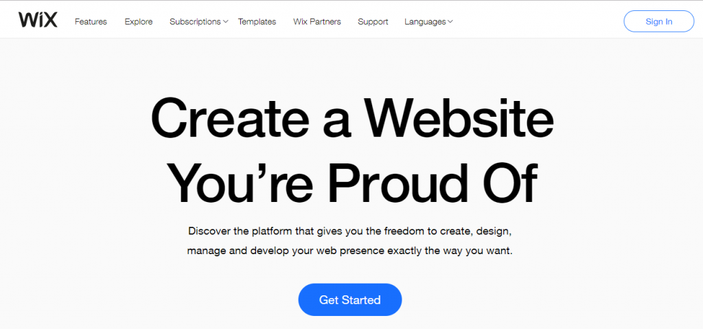 Create a website free of cost