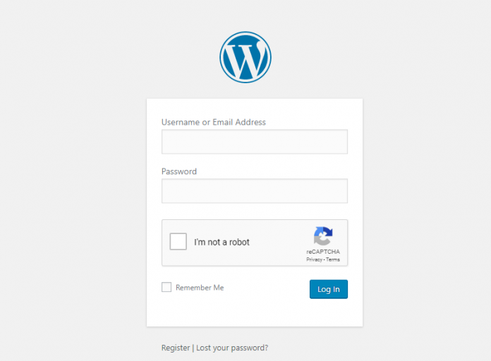 wordpress admin login