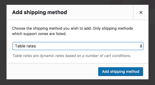 WooCommerce table rate shipping plugins