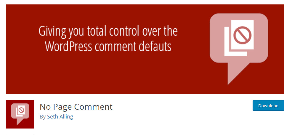 Disable comments on WordPress