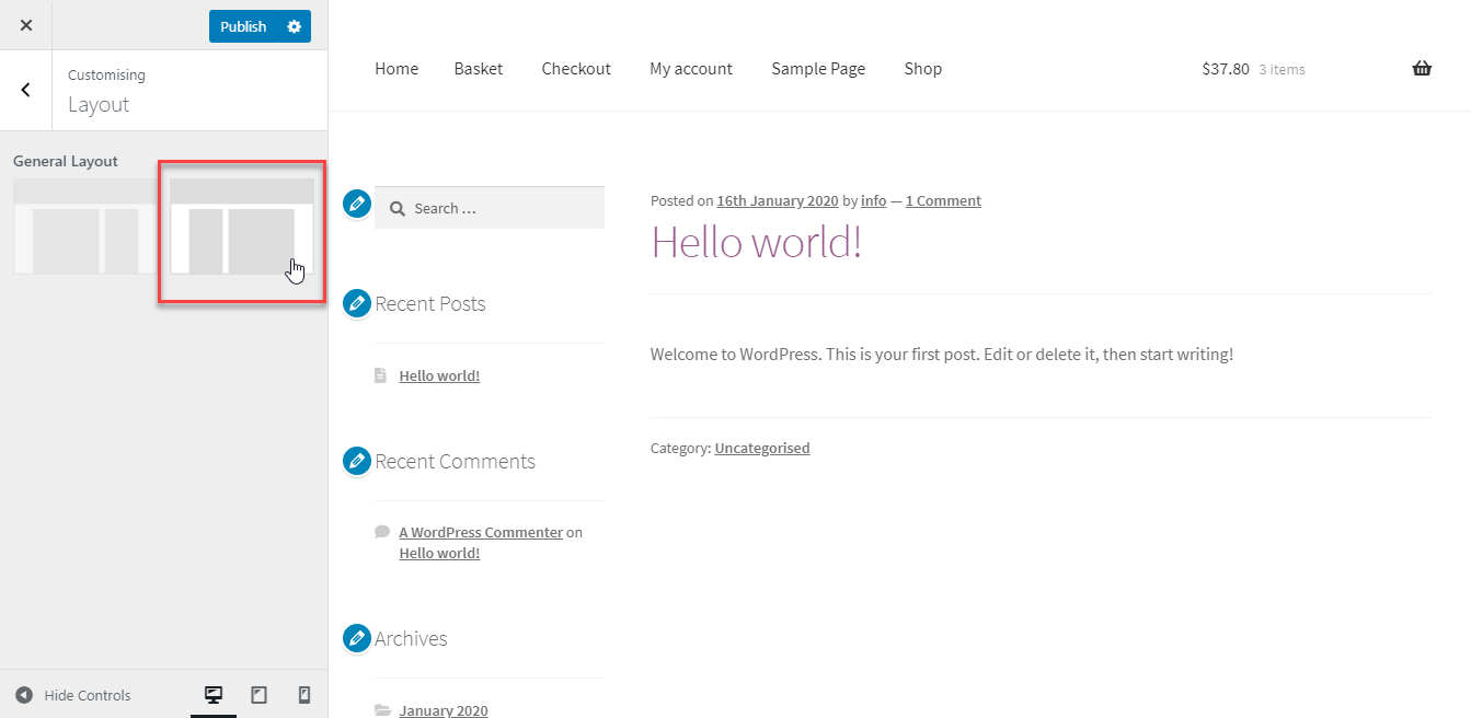 Customized Layput Customise Layout - LearnWoo