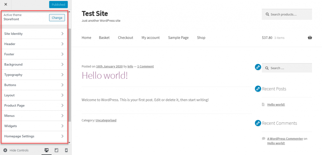 Install and set up a WordPress theme