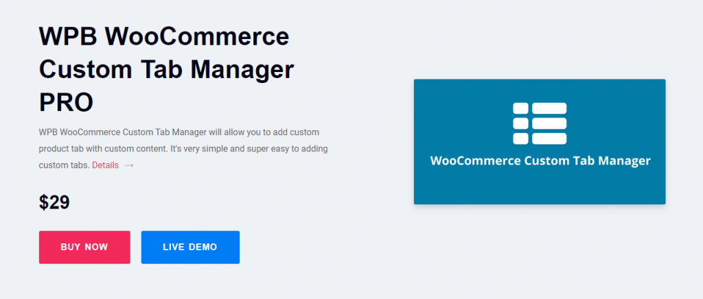 WooCommerce tab manager plugins