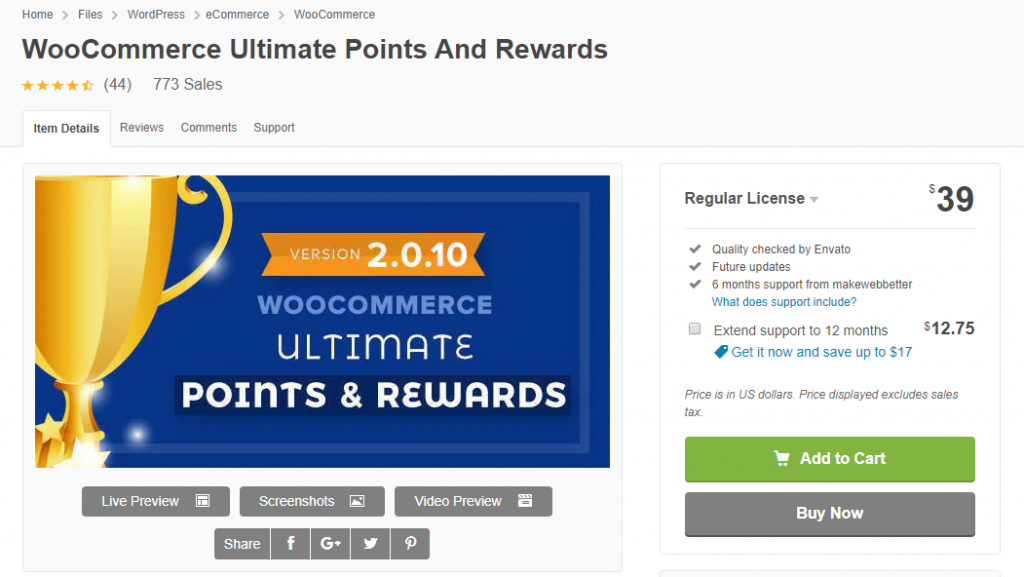 WooCommerce Ultimate Points And Rewards Live Demo