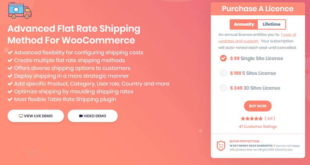 Advanced Flat Rate Shipping Method for WooCommerce