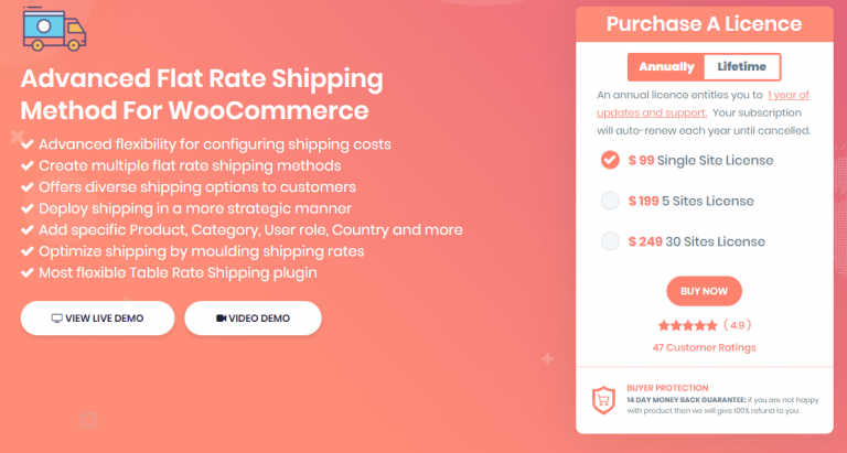 woocommerce flat rate shipping