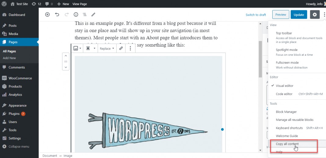 wordpress duplicate page without plugin