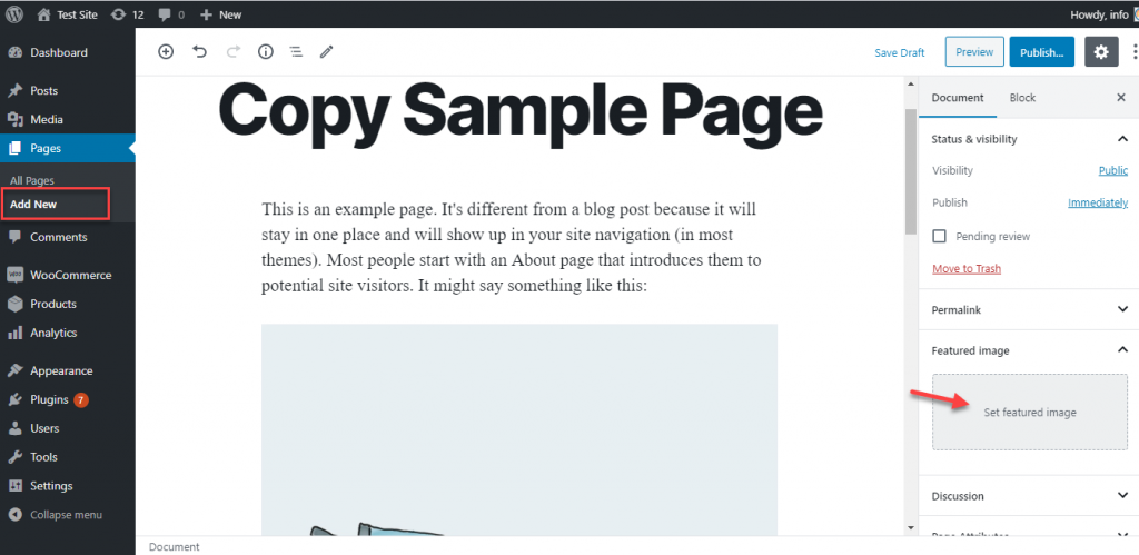 Duplicate a wordpress page