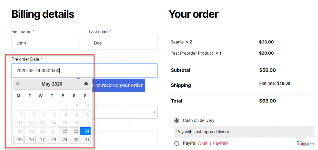 Preorders for WooCommerce