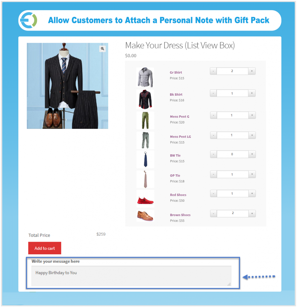 WooCommerce Mix and Match Products plugins