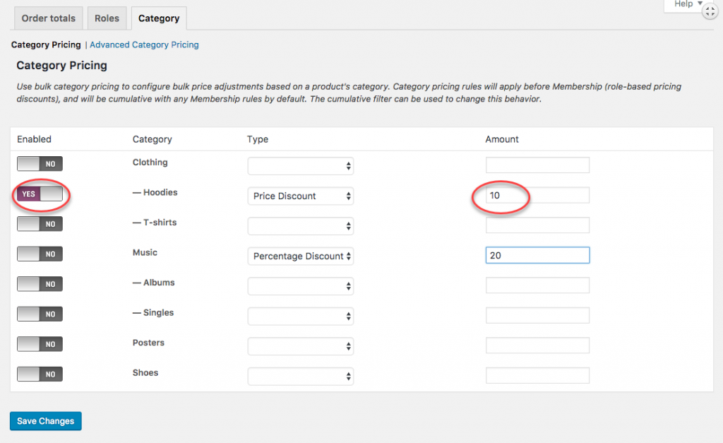 WooCommerce Dynamic pricing plugin