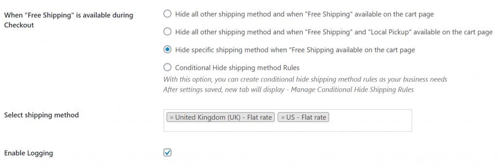 WooCommerce conditional shipping and payments plugins