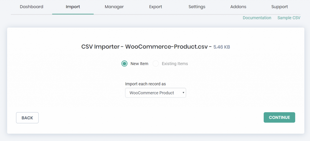 WooCommerce product import