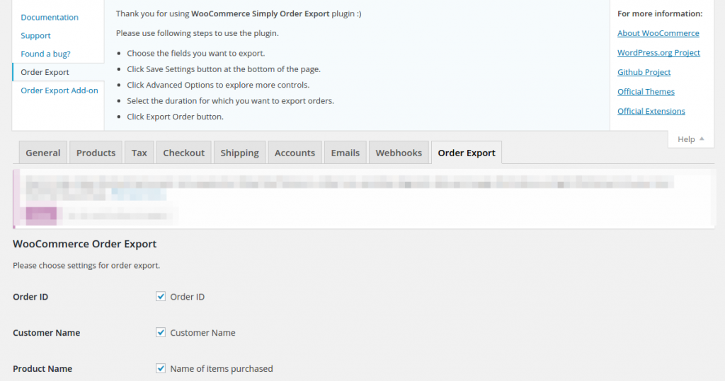 WooCommerce Order Import and Export