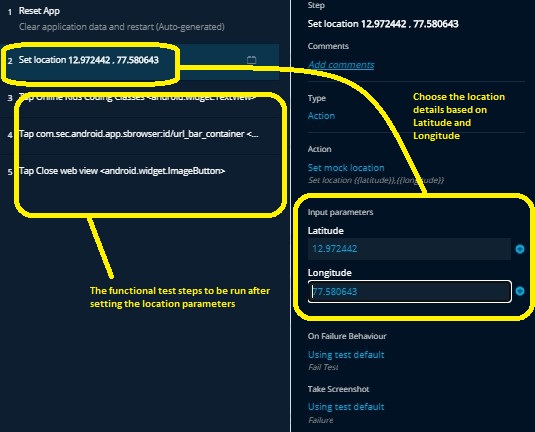 GeoLocation-based Tests