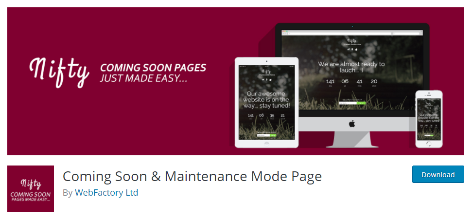 WordPress Maintenance Mode Plugins