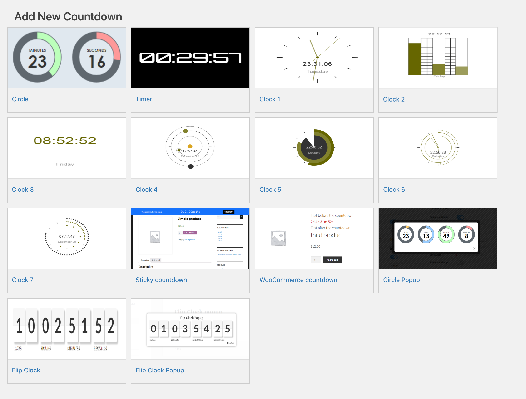 Project List Countdown Timer countdown builder - LearnWoo