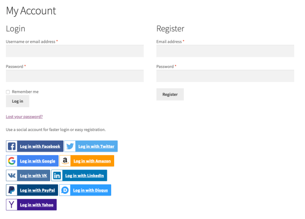 WooCommerce Login and Registration Plugins